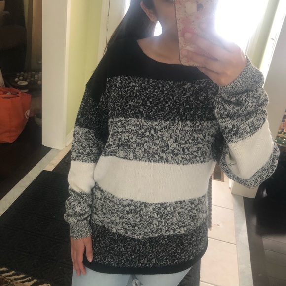 Forever 21 oversized striped sweater - Picture 2 of 2